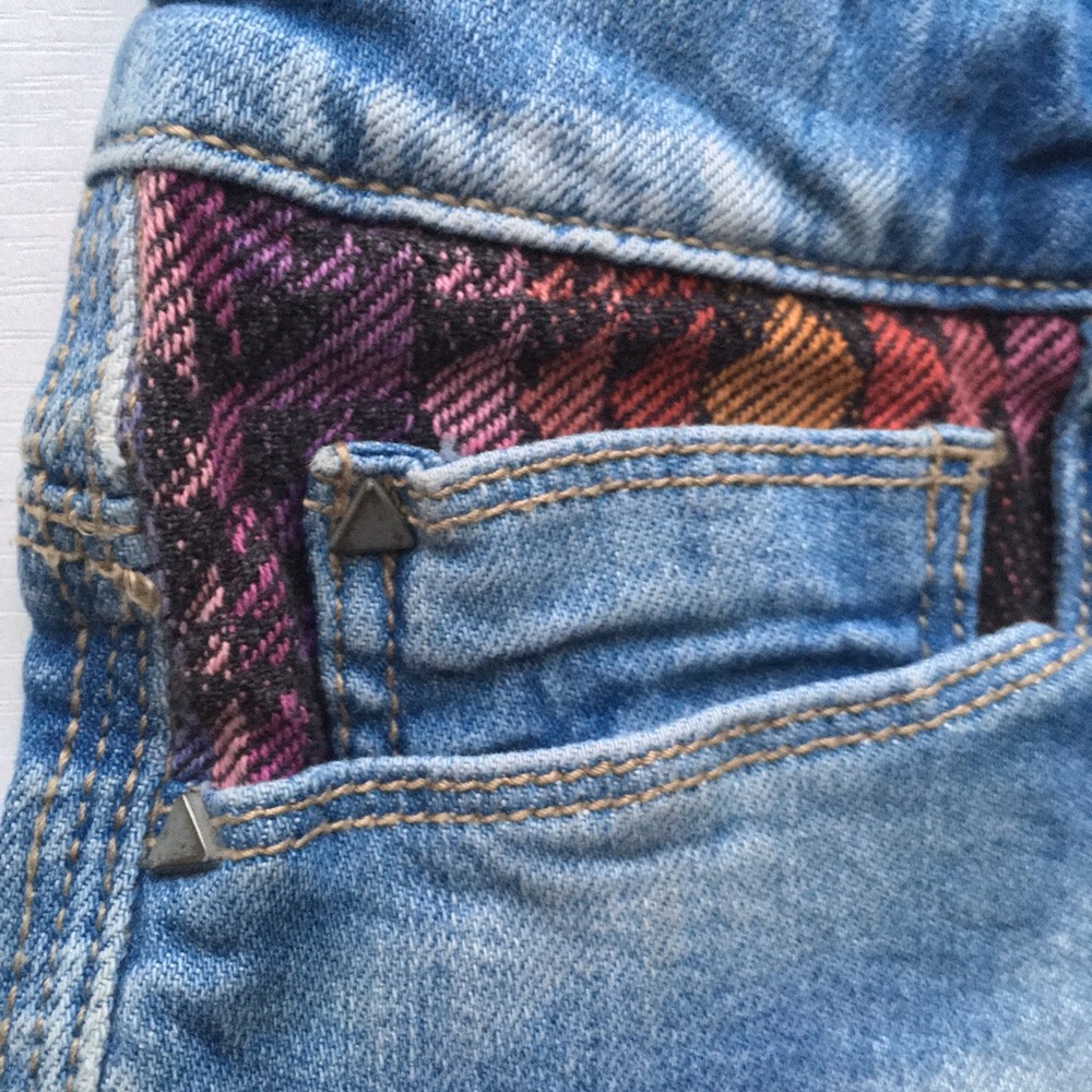 Tribal Aztec Native American Shorts Denim Jean 27 - Picture 3 of 7